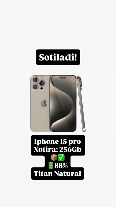 Iphone 15 pro Natural Titanium