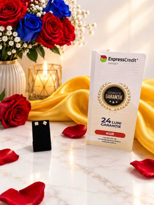 Cercei aur 18K 0.62gr (Ag25 Belvedere B.43007.1)-Garantie 2 Ani!