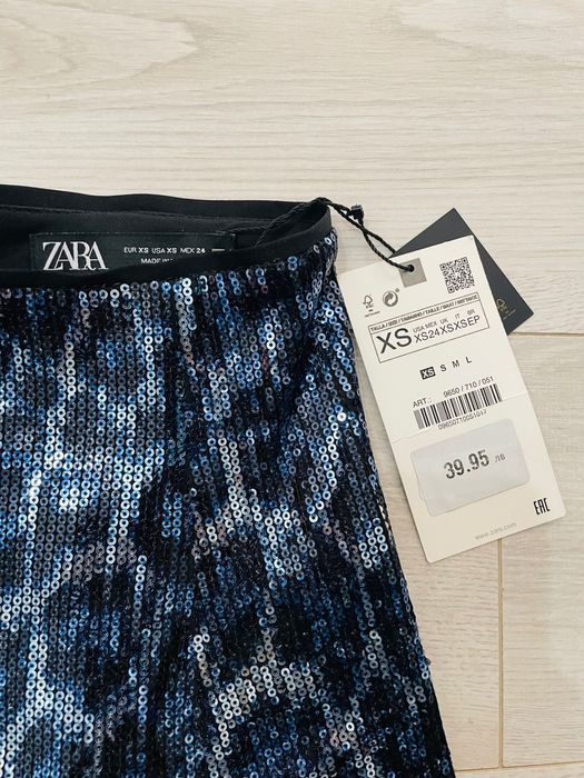Къса пола на Zara с пайети