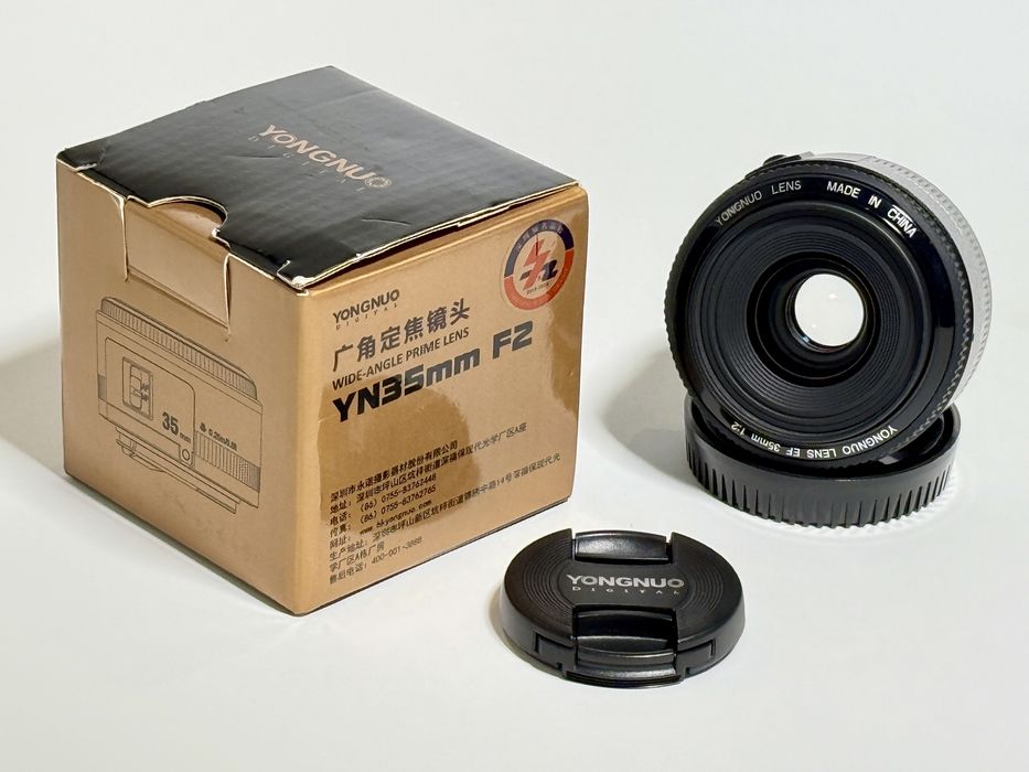 Obiectiv Yongnuo YN 35mm F2, cu montură Canon EF