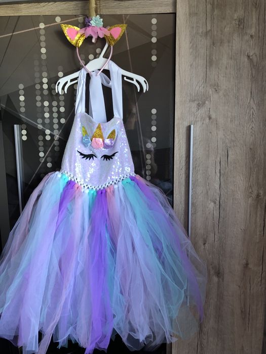 Rochita unicorn fetite petrcere Halloween