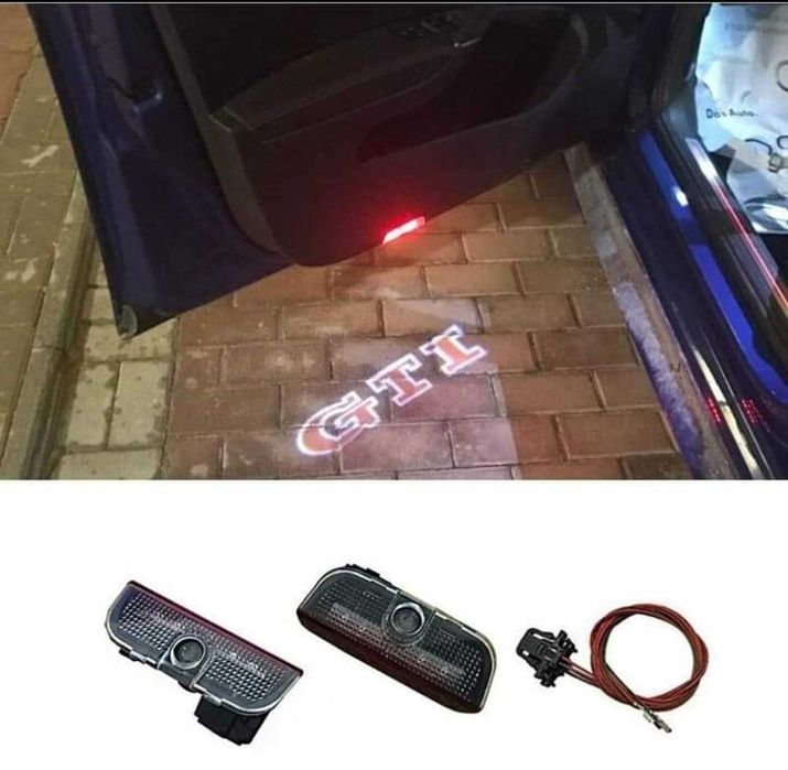 ЧИСТО НОВИ светещи плафони за вратите с лого на земята за VAG групата