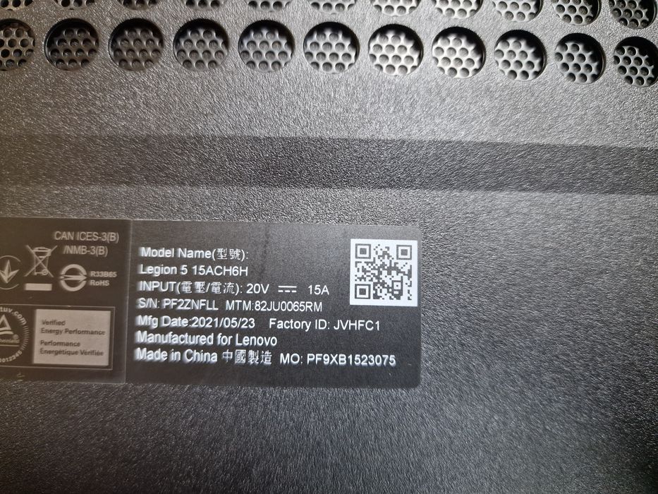 Lenovo Legion 5 ruzen 5600H RTX 3060