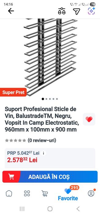 Raft pentru  sticle