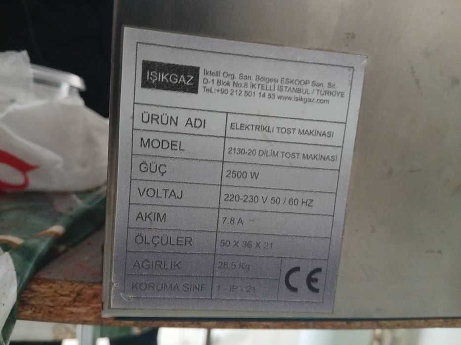 Toster bir yarim oy oldin olingan        silver made in turkey