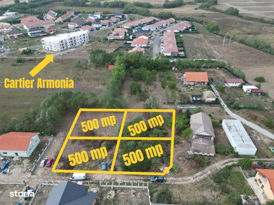 Oferta - Comision 0% Parcela teren de 500 mp cu utilitati