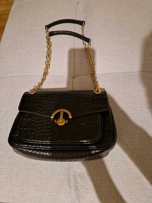 Geantă piele Musette Black