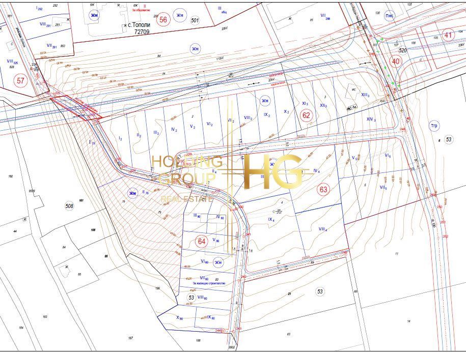 Парцел в Варна, област-с.Тополи площ 743 цена 78000
