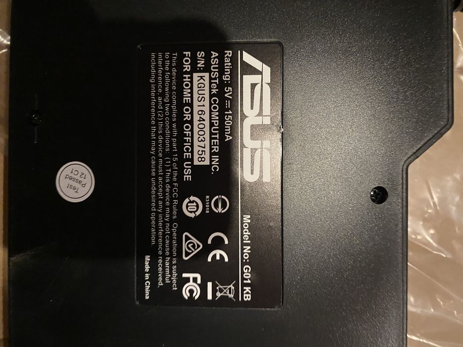 Tastatura gaming ASUS G01KB
