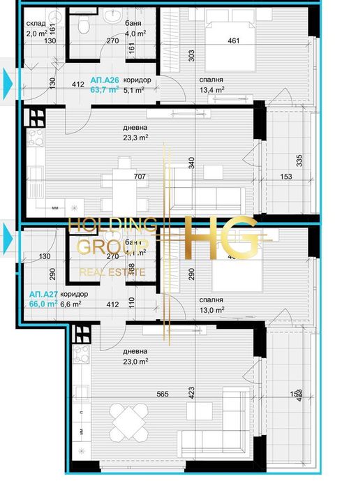 Продава се Многостаен апартамент в Варна, Аспарухово - 149 кв.м за 1287 €/кв.м - Снимка #3