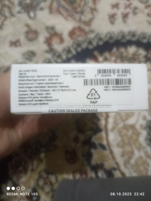 Samsung A14 telefon sotiladi