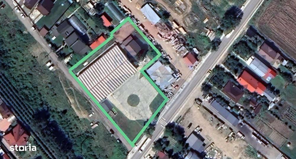 Hală 1.000 mp + curte 3.200 mp + CASĂ 160 mp BONUS | Acces TIR | Bacău