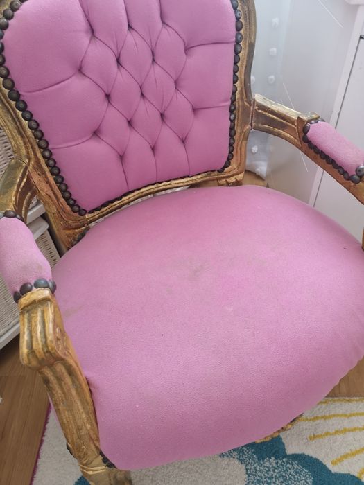 Scaun de printesa, roz, pentru fetite