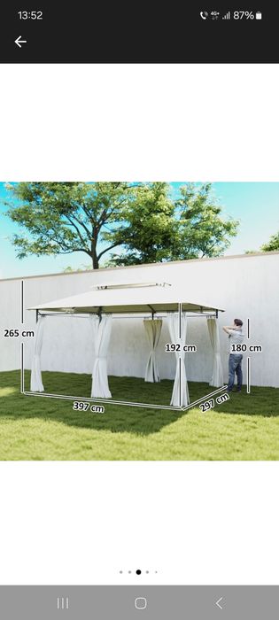 Pavilion de gradina SULTAN 3x4 m