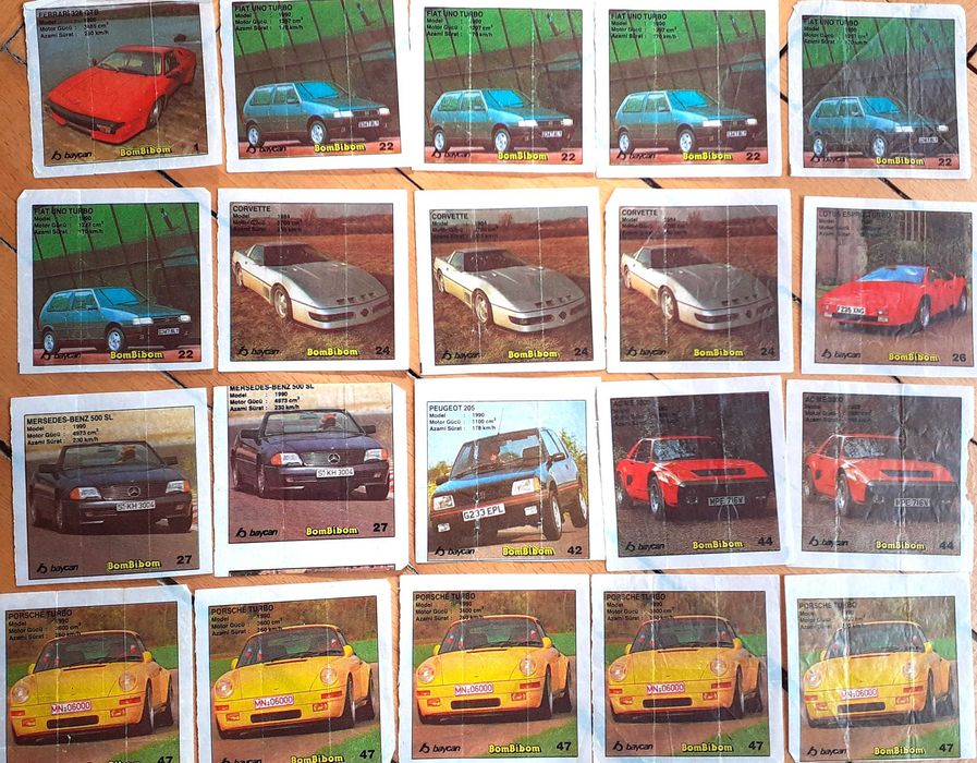 Картинки от дъвки Turbo, BomBibon, Lazer/ Ulker/, Ninja