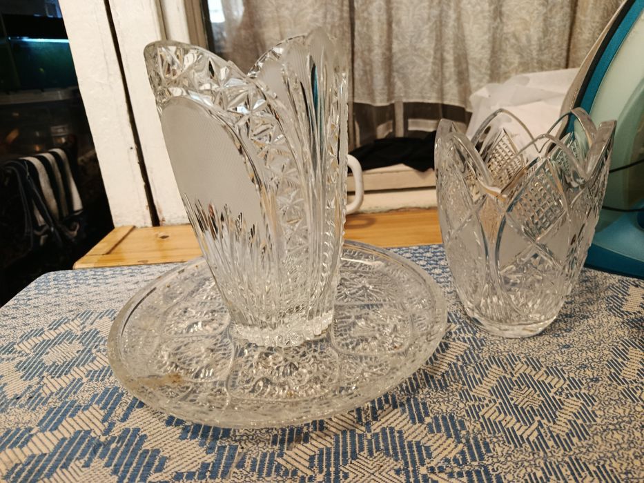 Хрусталь ваза ,Советских времён.