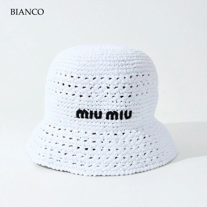 Шапка Miu miu от рафия