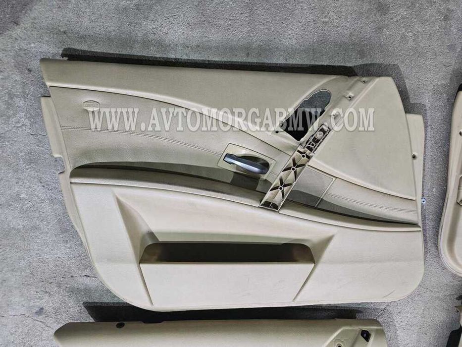 БМВ Е60 5 серия Бежов кожен салон БМВ BMW E60