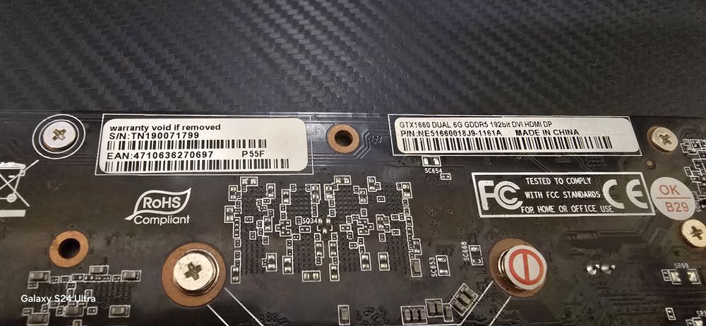 Nvidia Geforce  GTX1660 DUAL 6G GDDR5 192bit