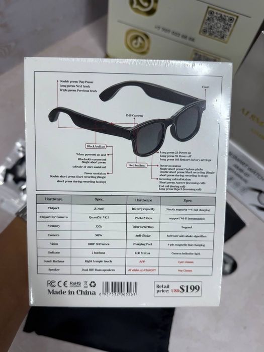 Смарт очки с экшн-камерой.