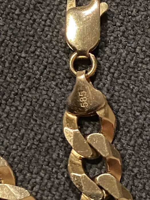 Мъжка златна гривна 14к