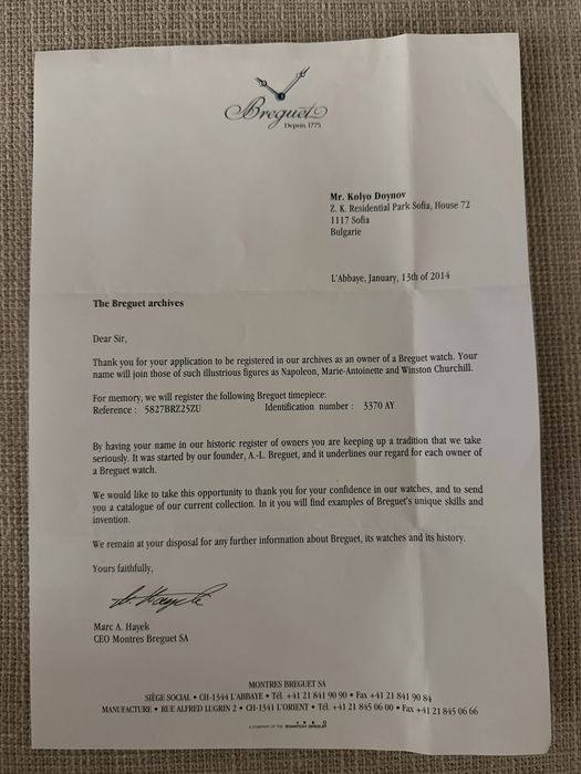 Breguet Marine Chronographe 42mm rose gold