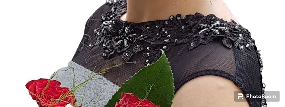 Топ Цена! Бална рокля, Дълга, Дантелена, Сърцевидно деколте, Черна