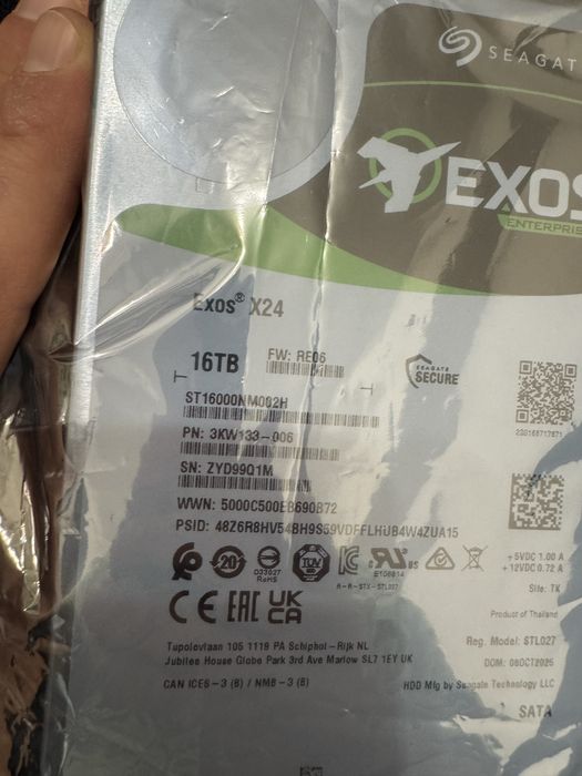 Vand hdd sata Seagate Exos x24 16 tb, sigilat
