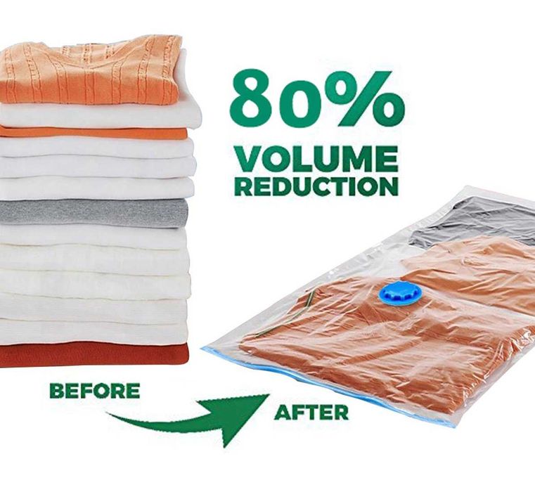 Set 10 saci de vidat haine 50x70 cm cu pompa de aer inclusa