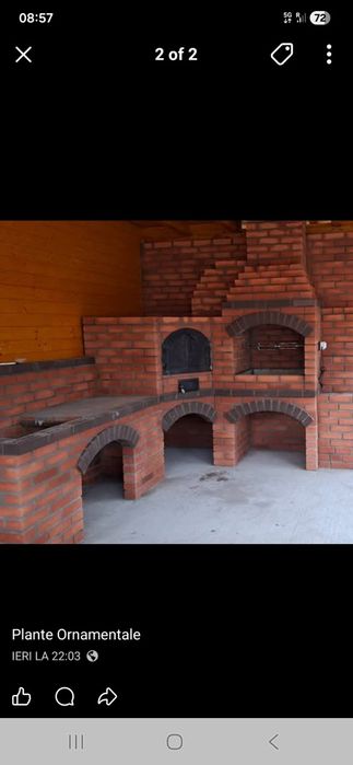 Construcții grătar rustic de grădină