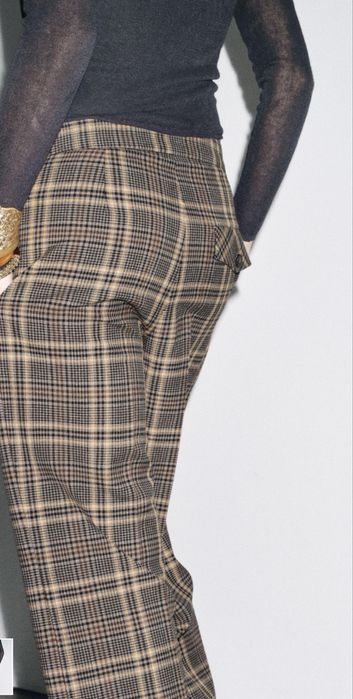 Панталон в шотландско каре Zara