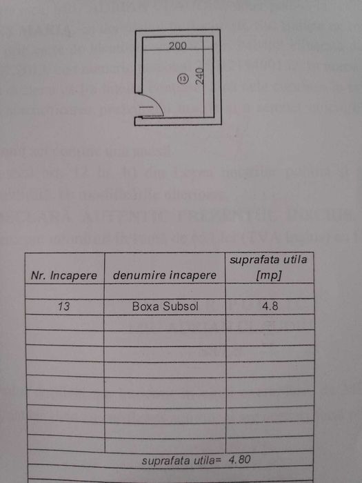 Boxa subsol pentru depozitare, 5m patrati, ultracentral, Str. Batistei, Universitate