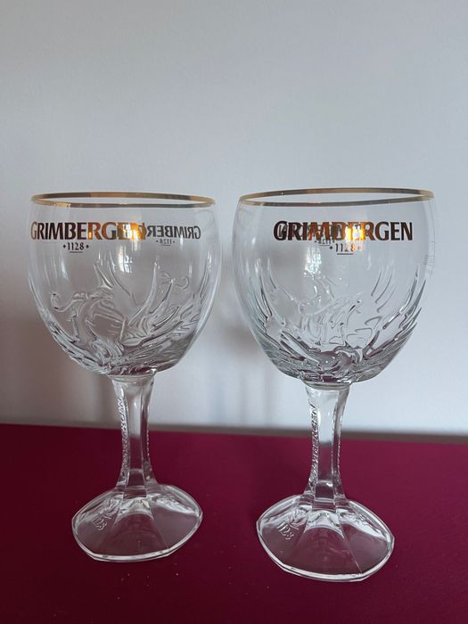 Set 6 pahare bere Grimbergen 0,5L – NOI, originale