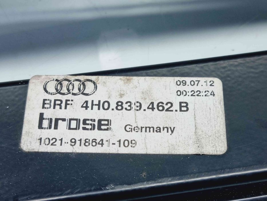Macara electrica geam dreapta spate Audi A8 D4 (4H2, 4H8, 4HC, 4HL) [F