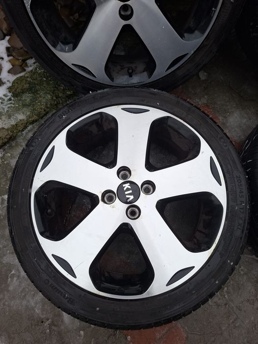 Jante 17 KIA RIO  4x100 anvelope vara 205 45 17 Y XL