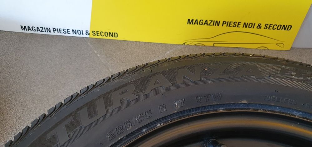 Roata rezervă Opel Insignia 225 55 R17, 7Jx17H2 IS41, cric, cheie roti