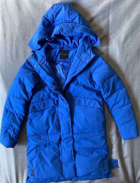 Яке зимно дълго синьо