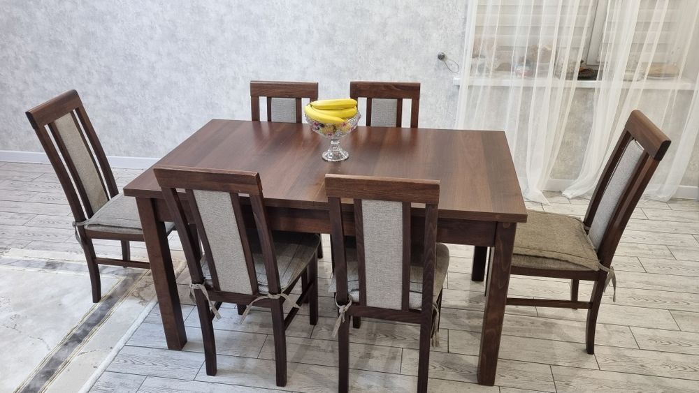 Стол 140х80, 6 стульев
