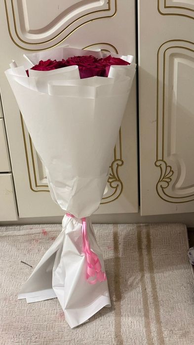 Цветы, Розы.       Букет красные розы.