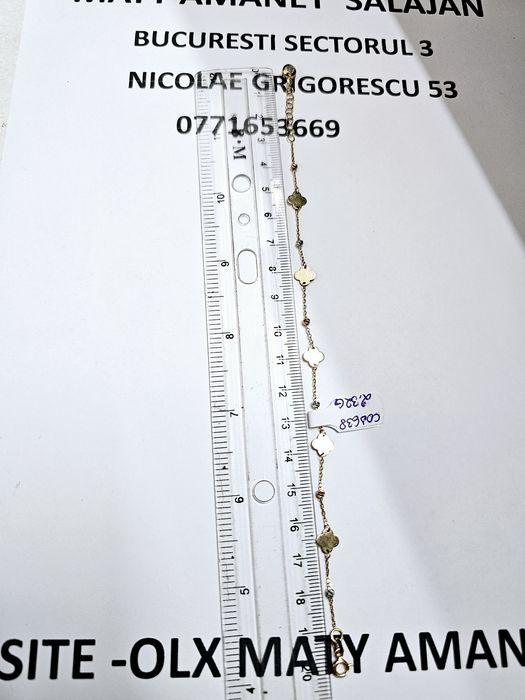 Vand bratara din aur 14 k 2.32 g cod 638