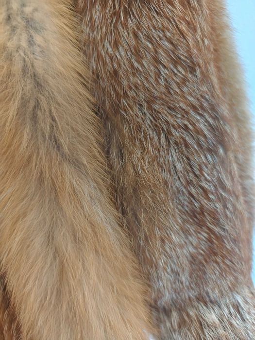 Кожено палто лисица