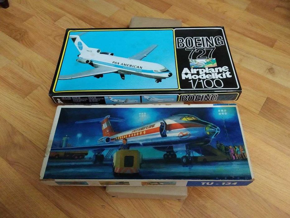 Сборные модели самолетов. 1:100.  ГДР. 1980-е.