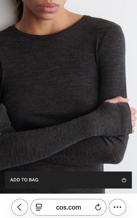 блуза с дълъг ръкав / топ COS