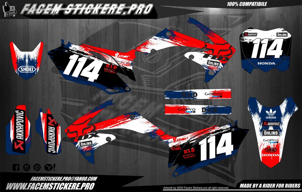 Stickere Grafice Enduro Cross atv ktm husqvarna honda Yamaha copii