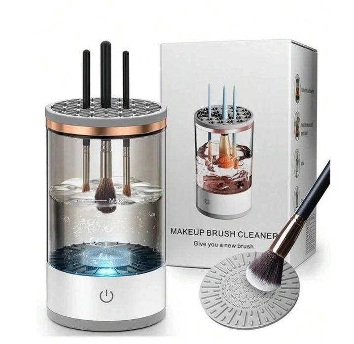 Уред за почистване на четки за грим