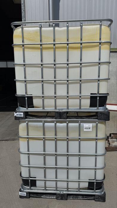 Se vând cuburi IBC de 1000 litri, utilizate o singură dată pentru soluții alimentare.