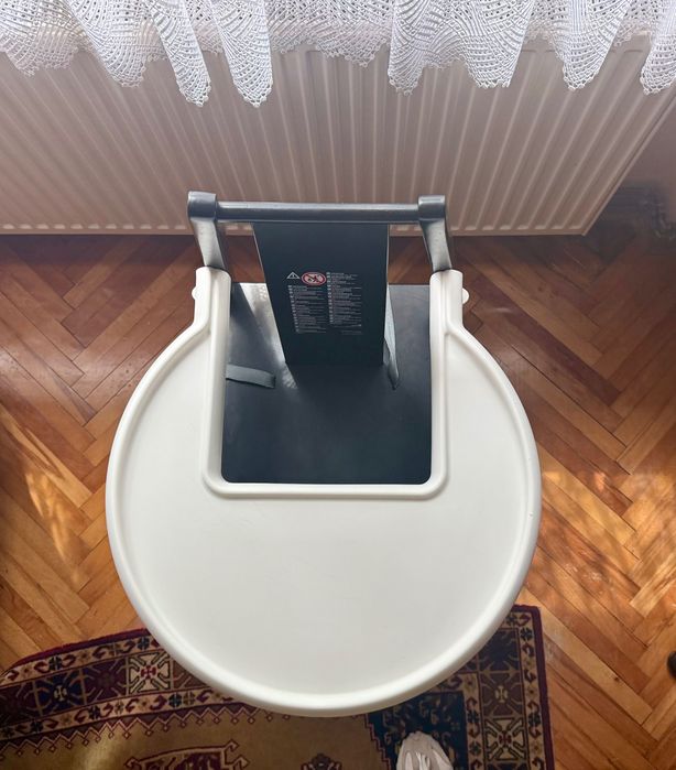 Ikea Blåmes Scaun de masă  înalt cu tavă pentru bebeluș negru