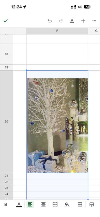 Белые декоративные деревья 2шт