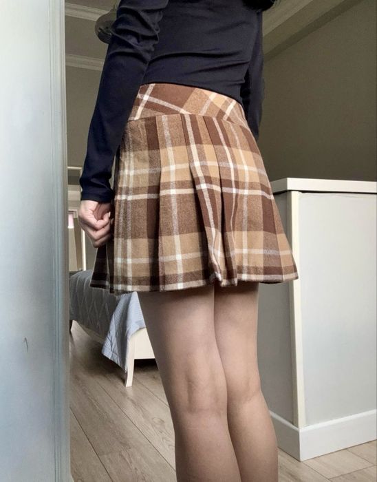 Юбка клеточная.