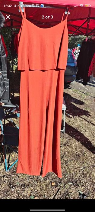 Дамски гащеризон TOBI - ръждивочервен цвят